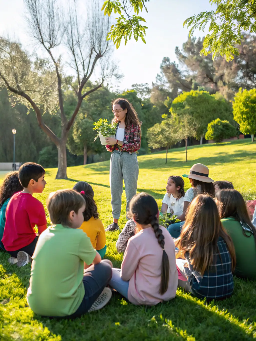 A picture of children participating in an educational program focused on environmental sustainability in Beaumont, highlighting the organization's commitment to eco-friendly practices.