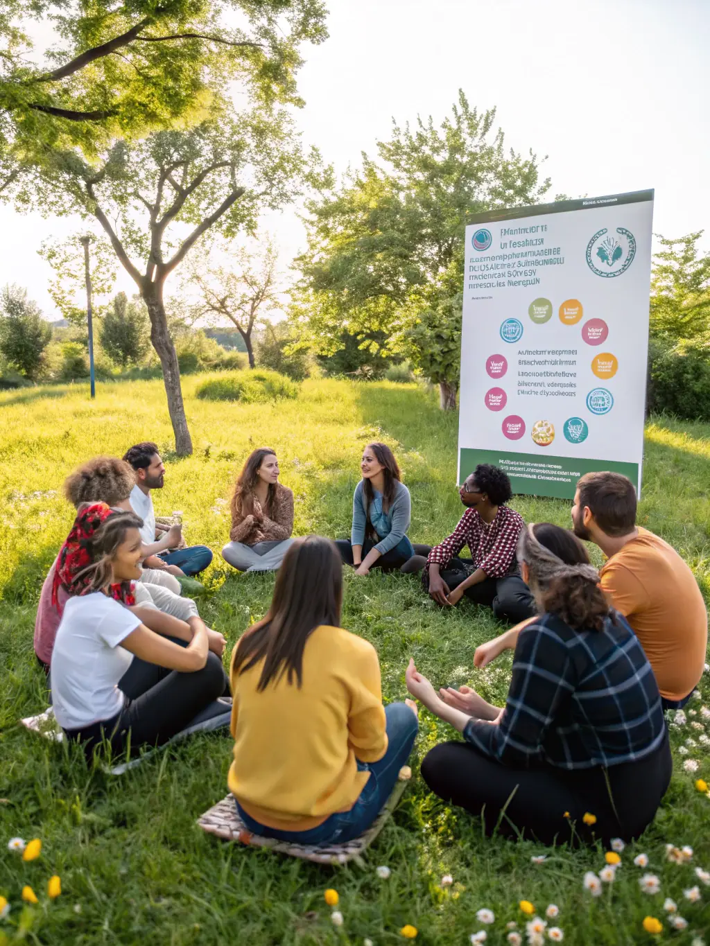 A photograph of participants in a sustainable tourism workshop, learning about eco-friendly practices and their impact on preserving Beaumont's natural environment.